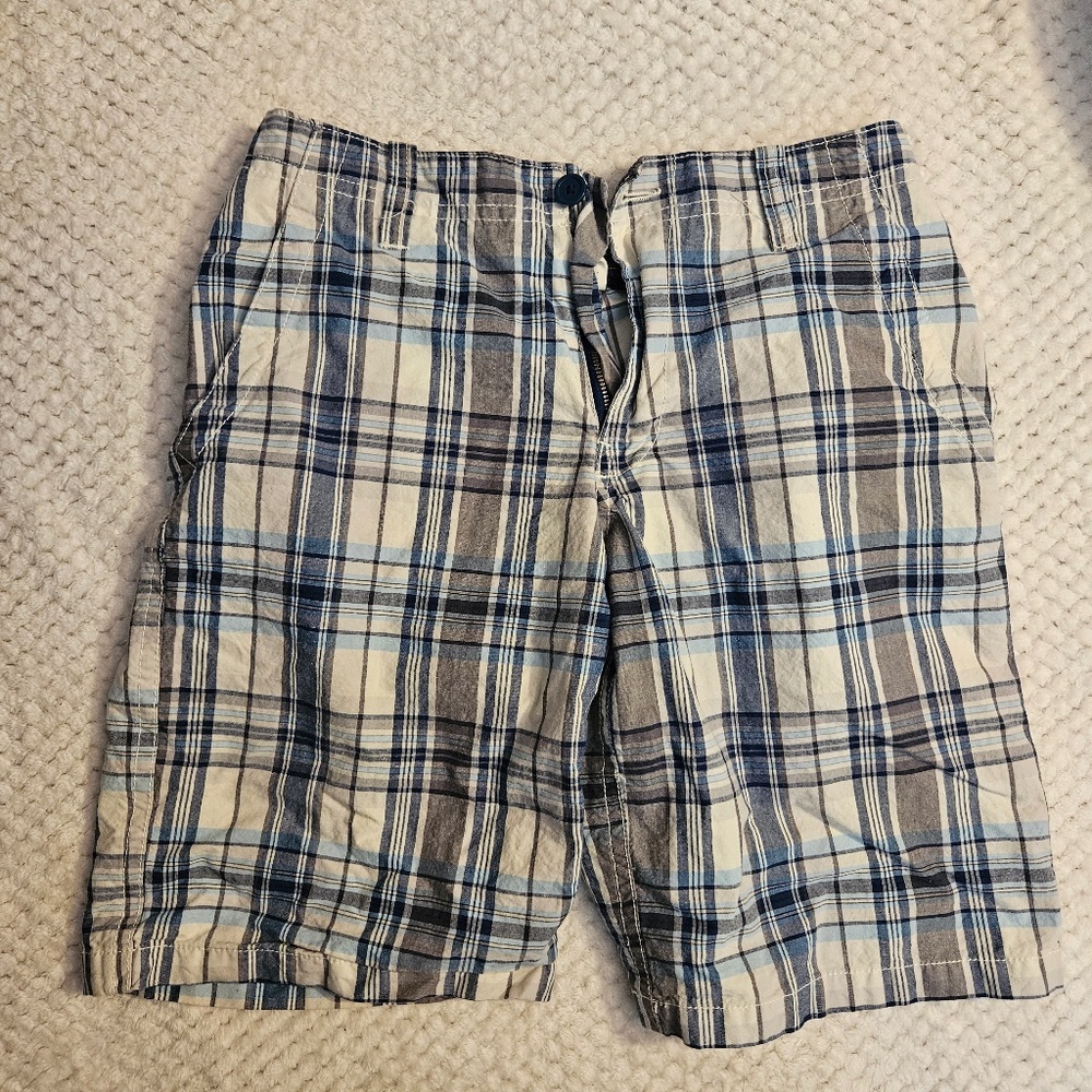 Aeropostale Men's Blue Plaid Shorts Size 29